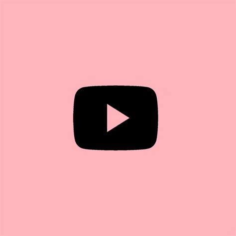 light pink youtube icon|youtube icon aesthetic pink.